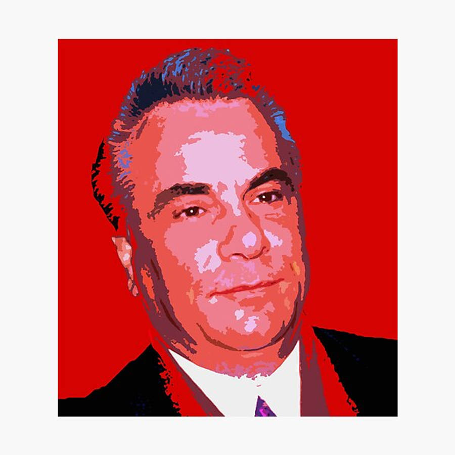 John Gotti Red Painting Wallpaper