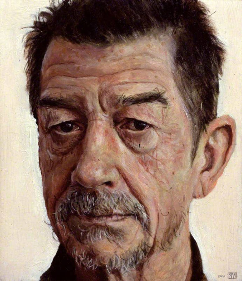 John Hurt Rugged Look Portrait Wallpaper