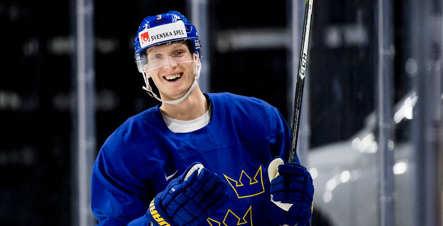 John Klingberg Blue Sweden Jersey Wallpaper