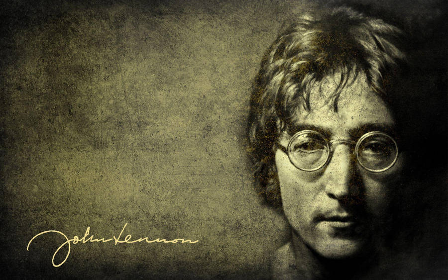 John Lennon Vintage Poster Wallpaper