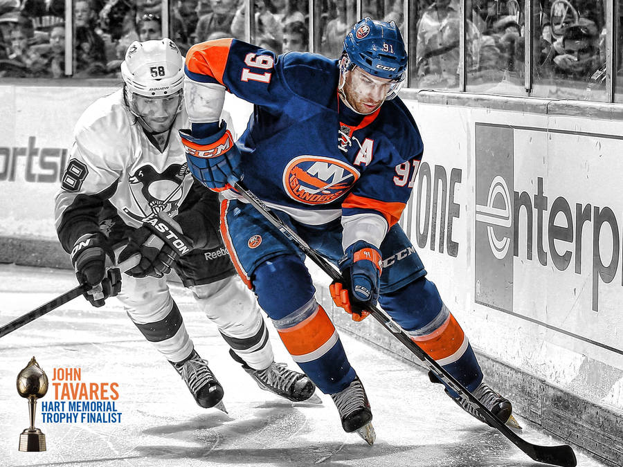 John Tavares Hart Memorial Trophy Finalist New York Islanders Wallpaper