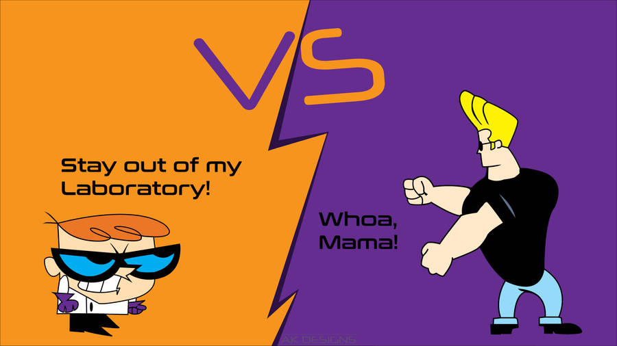 Johnny Bravo Vs. Dexter Wallpaper