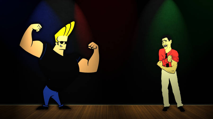 Johnny Bravo Yao Ming Meme Wallpaper