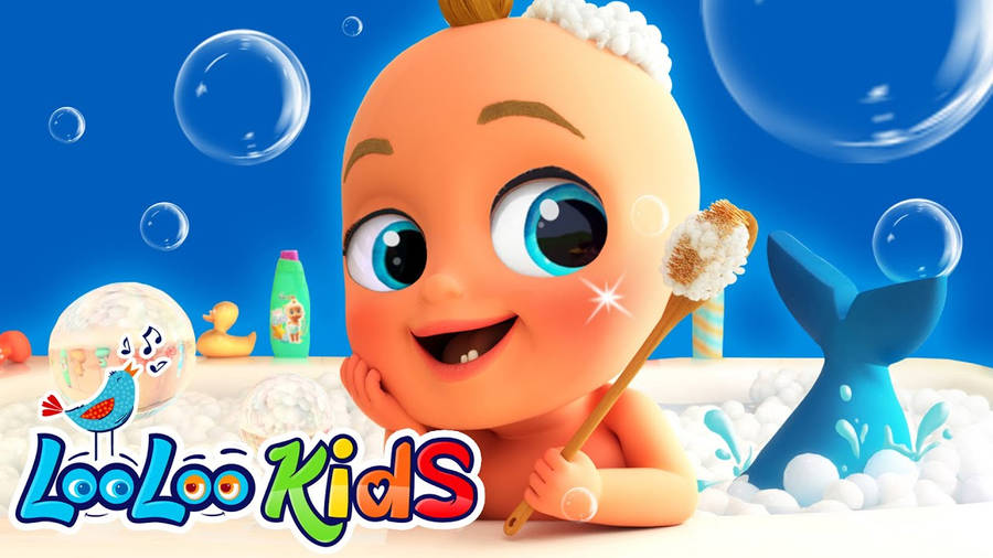 Johnny Looloo Kids Bath Time Wallpaper