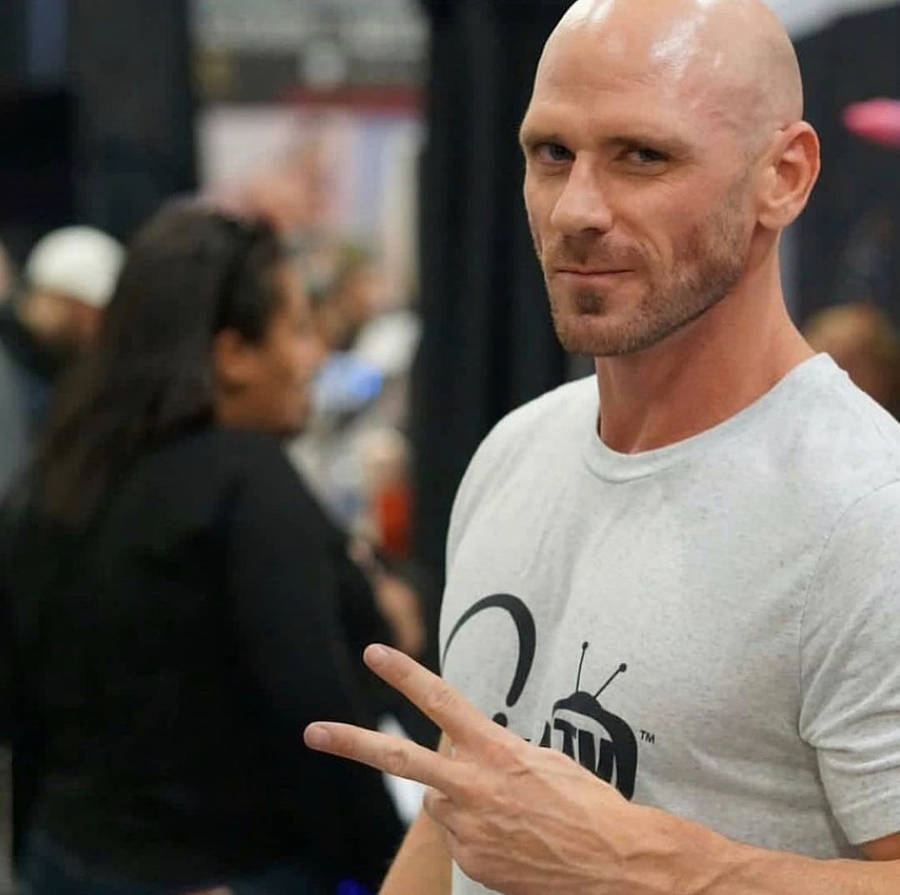 Johnny Sins At Convention Wallpaper