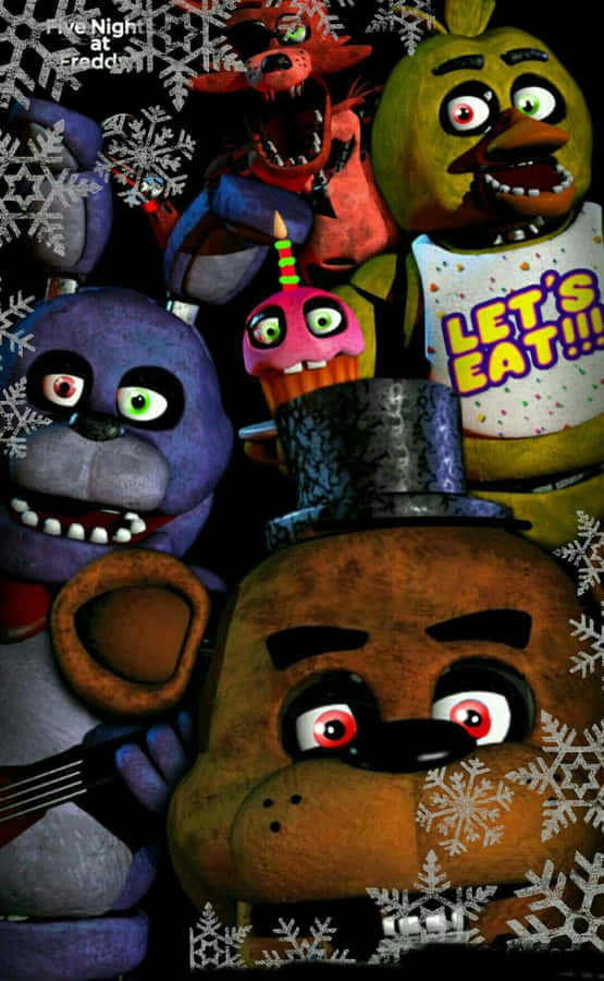 Join The Excitement: Play Five Nights At Freddy's On Your Iphone Now! Wallpaper