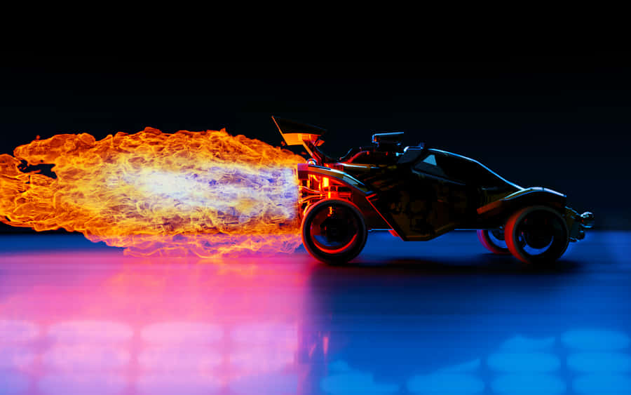 Join The Rocket League Battle Anytime, Anywhere On Desktop Wallpaper