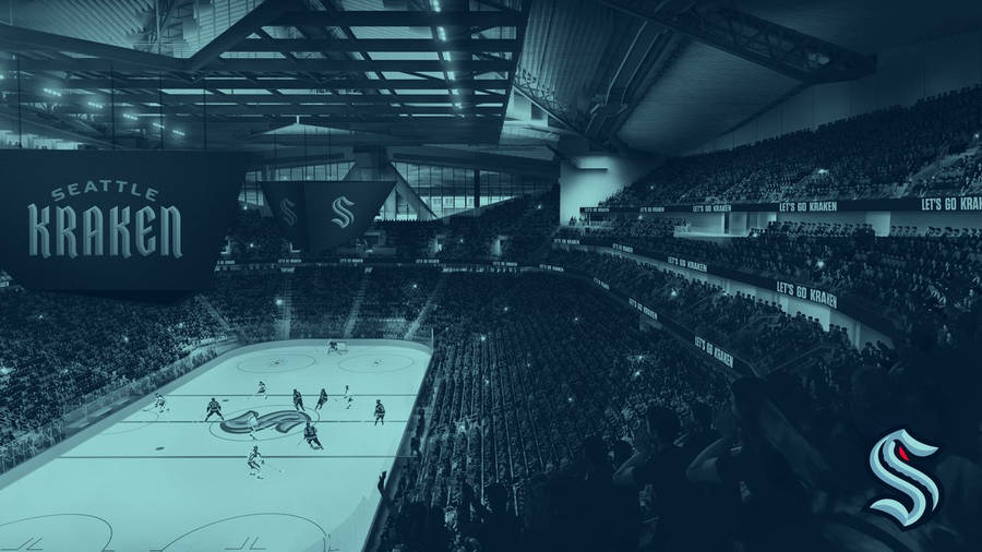 Join The Surge - Seattle Kraken's Home Ice Rink Wallpaper