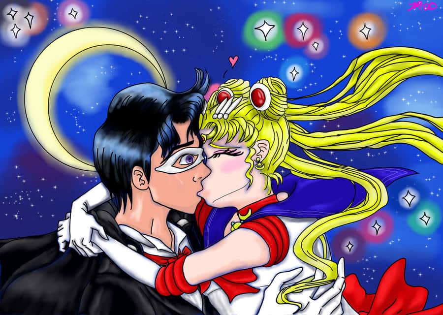 Join Tuxedo Mask In The Fight For Justice! Wallpaper