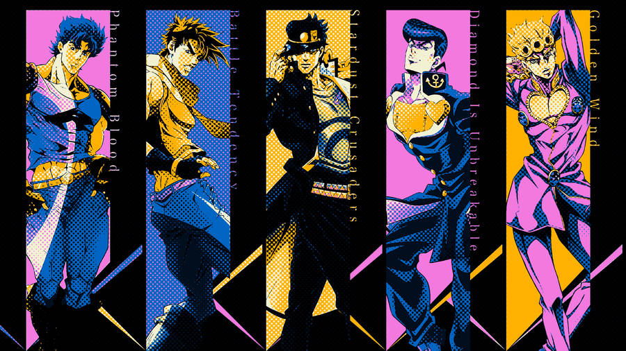 Jojo 4k Retro Style Illustration Wallpaper