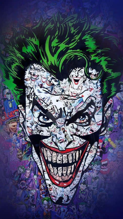 Joker Collageof Laughter Wallpaper