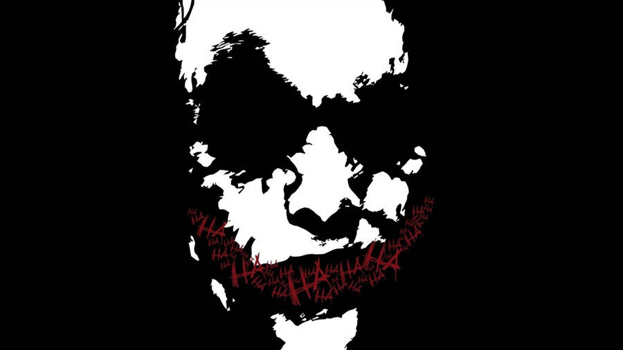 Joker Drawing Heath Ledger Silhouette Wallpaper