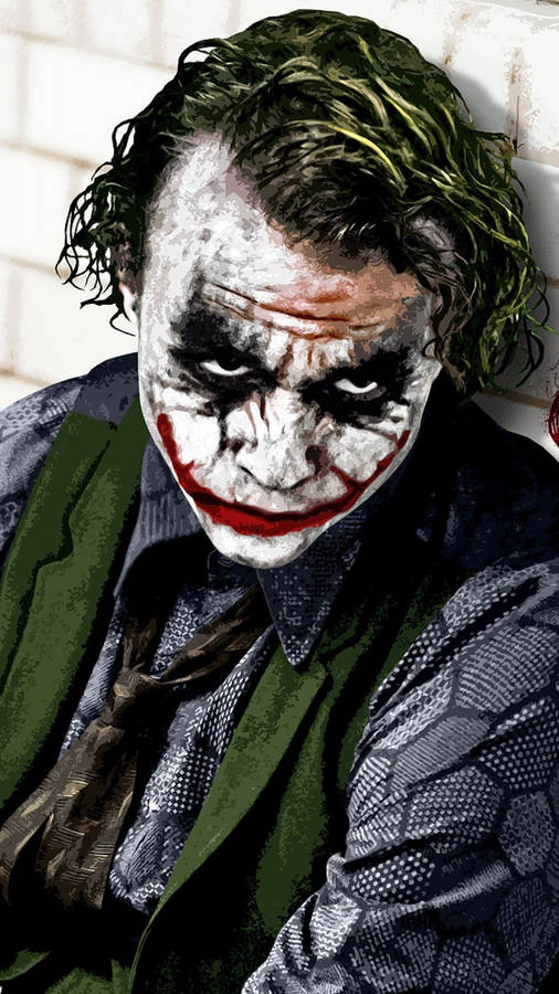 Joker Iphone Scary Strange Look Wallpaper