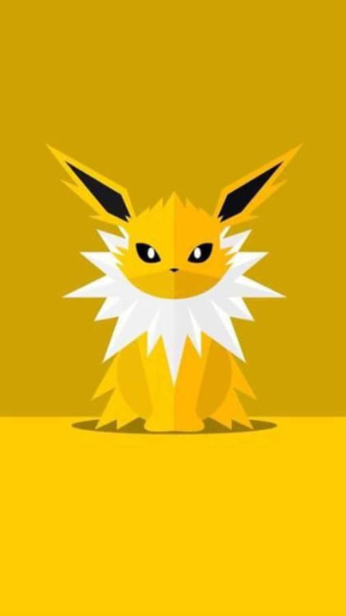 Jolteon Minimalaist Art Wallpaper