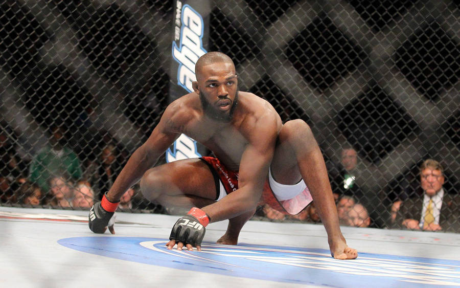 Jon Jones Crouching Wallpaper