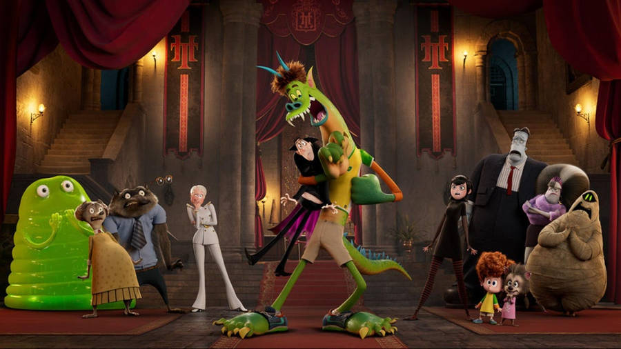 Jonathan's Dragon Form From Hotel Transylvania Wallpaper