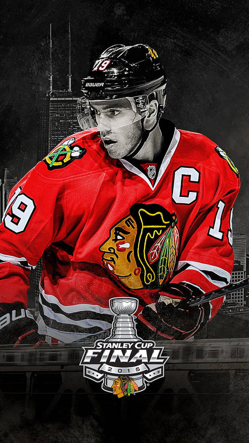 Jonathan Toews, Nhl Star, During Ice Hockey Finals Wallpaper