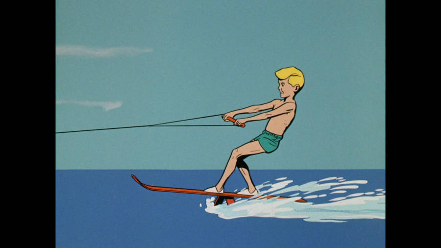 Jonny Quest Riding Surfboard Wallpaper