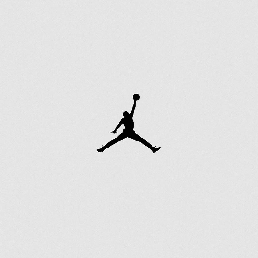 Jordan Logo Minimalist Grey Wallpaper