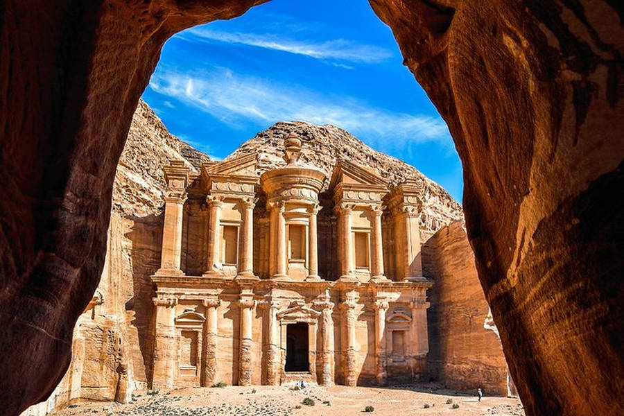 Jordan, Petra Facade Wallpaper