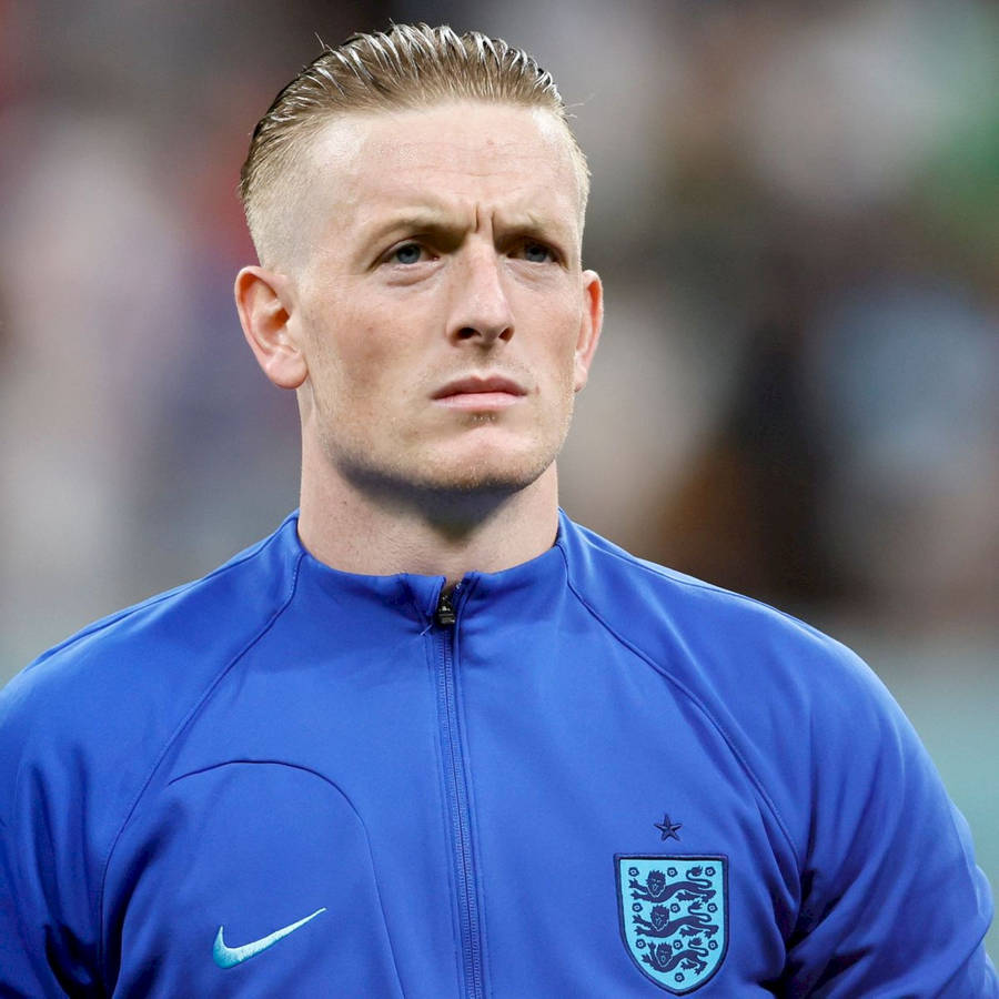 Jordan Pickford With Hair Slicked Back Wallpaper