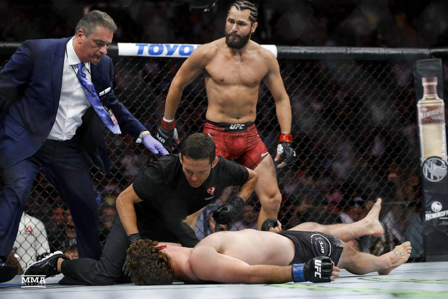 Jorge Masvidal Downed Opponent Wallpaper