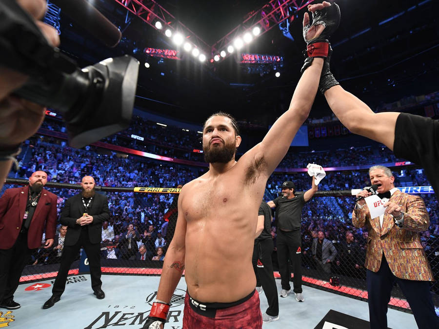 Jorge Masvidal Victory Raise Wallpaper