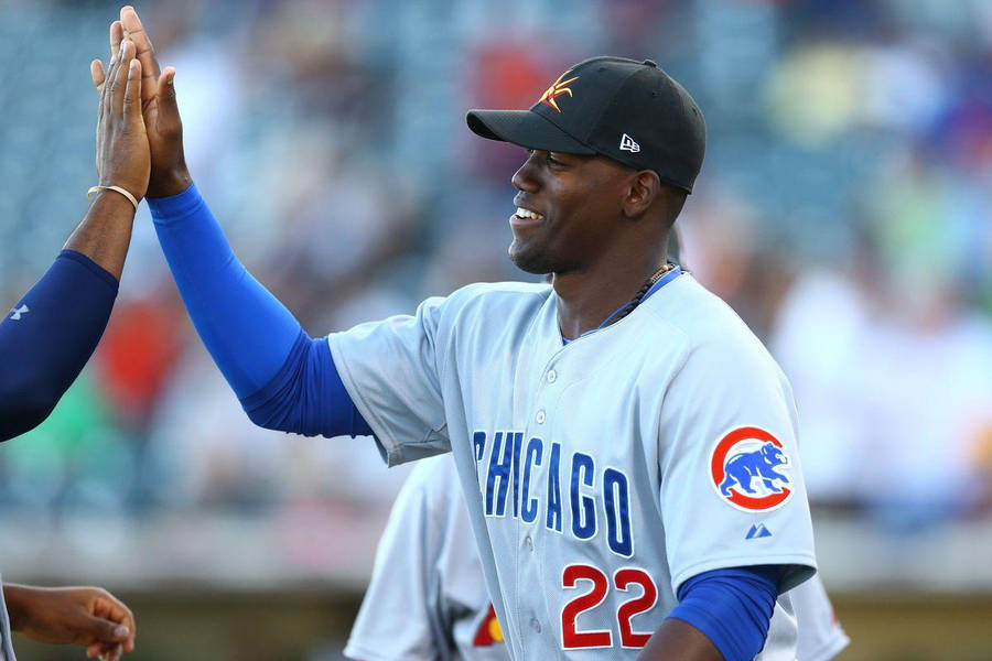 Jorge Soler Giving High Five Wallpaper