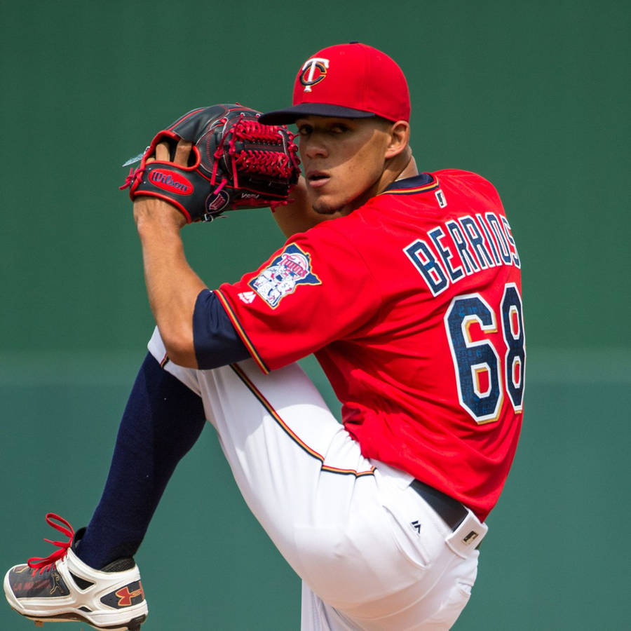 Jose Berrios In Red Wallpaper