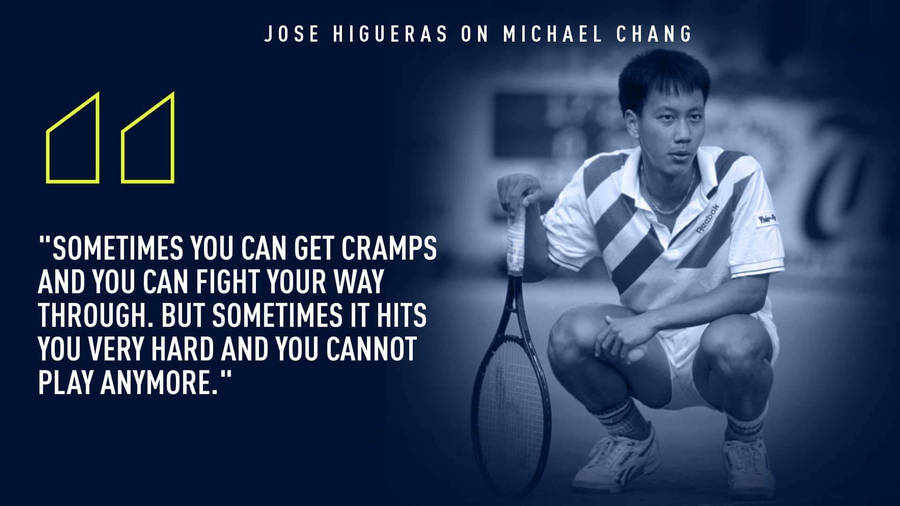 Jose Higueras On Michael Chang Wallpaper