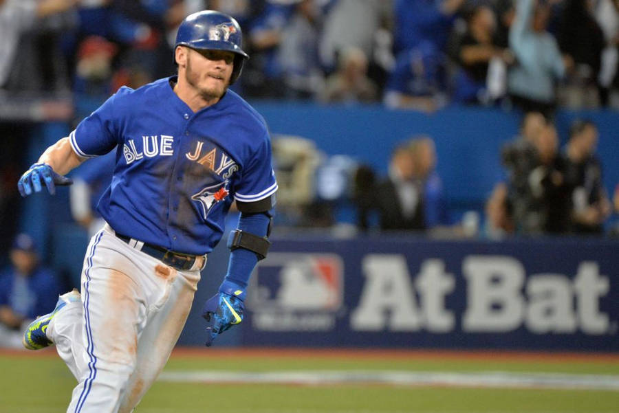 Josh Donaldson With Dirt On Jersey Wallpaper