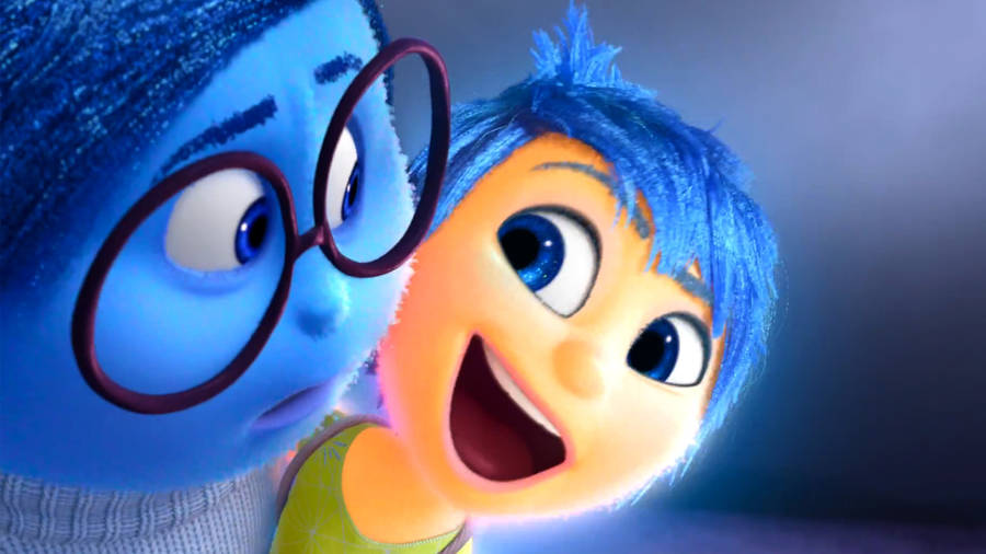 Joy With Sadness Inside Out Wallpaper