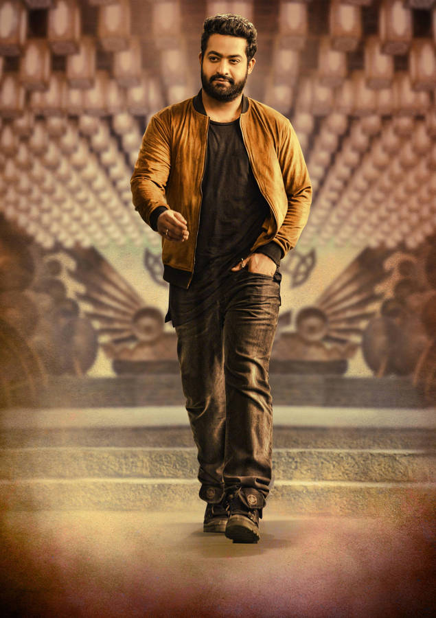 Jr Ntr In Brown Outfit Wallpaper