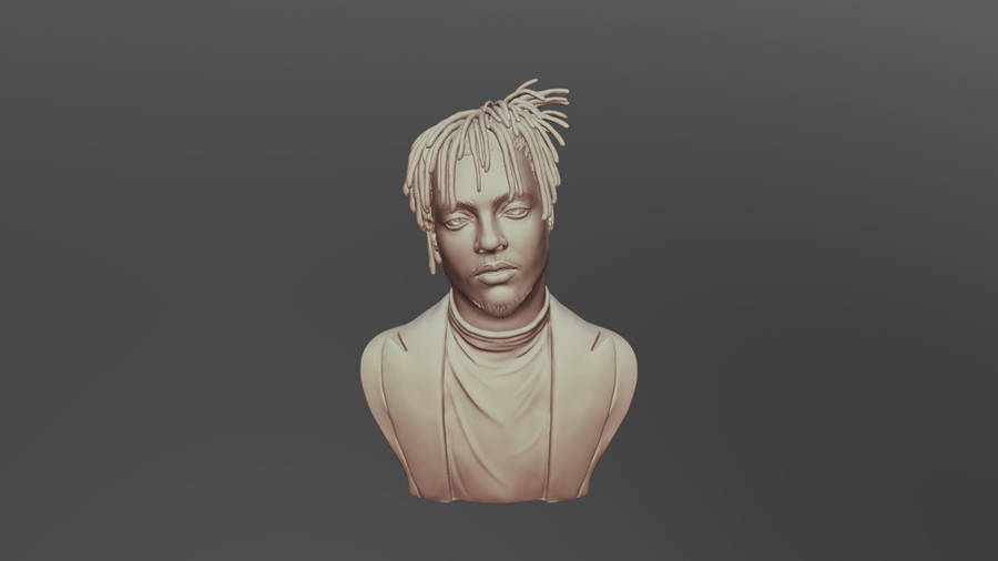 Juice Wrld 3d Artwork Wallpaper