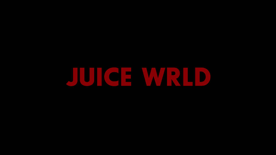 Juice Wrld 999 Red Text Wallpaper