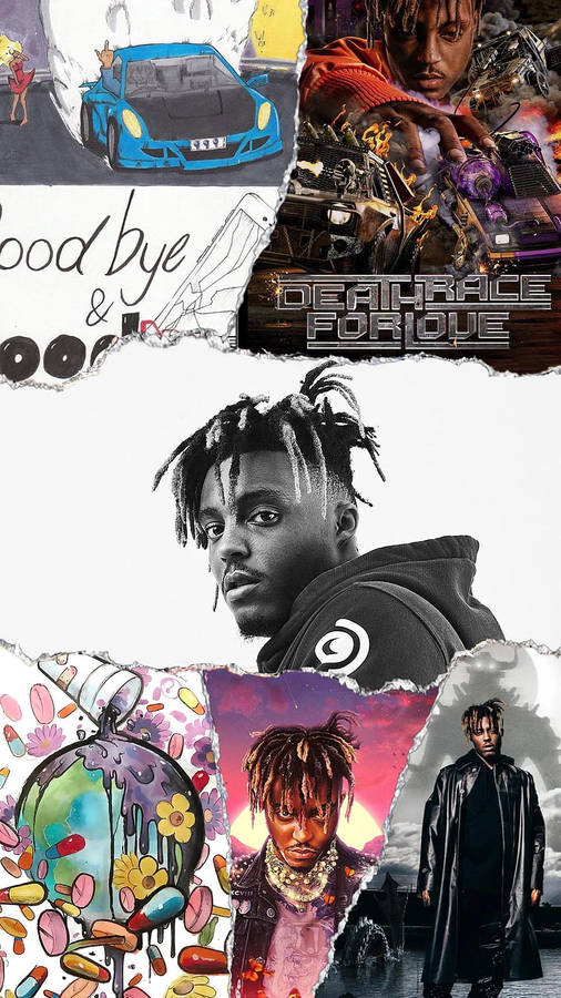 Juice Wrld Aesthetic Collage Phone Wallpaper