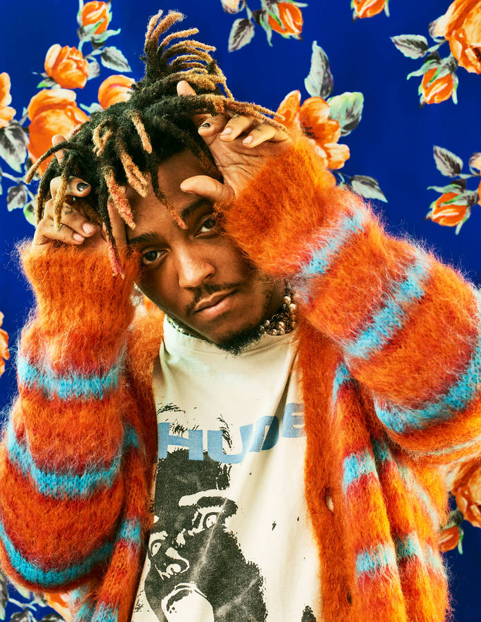 Juice Wrld Colorful Portrait Wallpaper