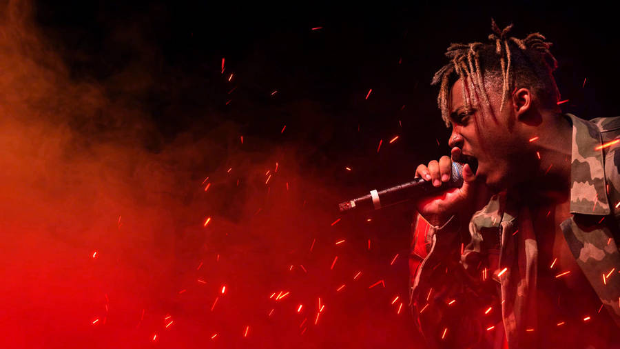 Juice Wrld Red Smoke Wallpaper