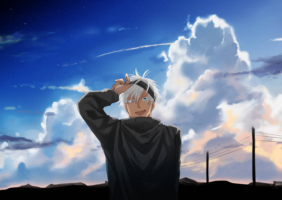 Jujutsu Kaisen Gojo Blue Sky Wallpaper