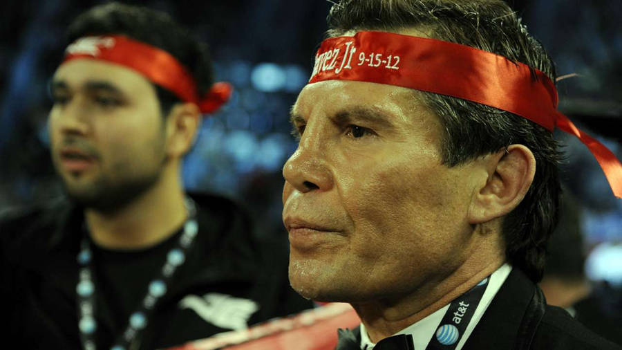 Julio Cesar Chavez Watching A Match Wallpaper