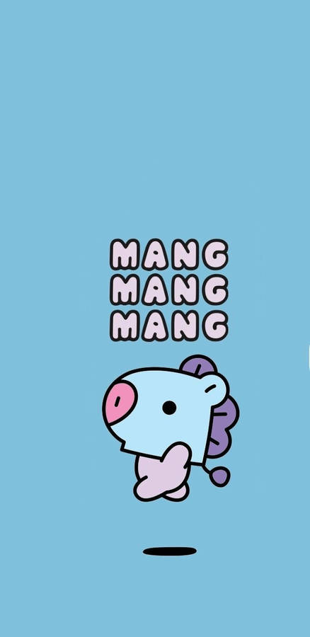 Jumping Mang Bt21 Wallpaper