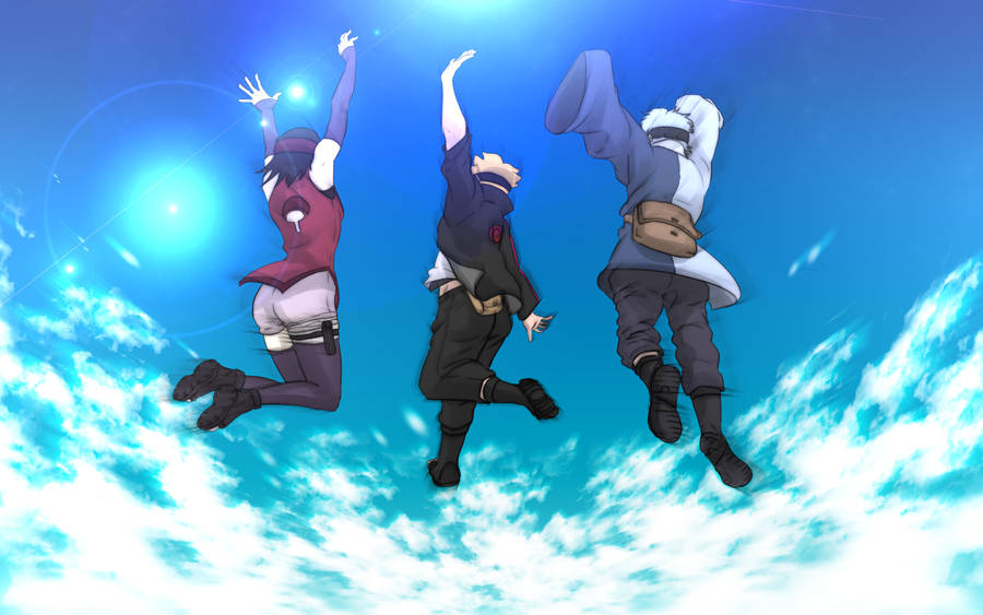 Jumping New Team 7 Wallpaper