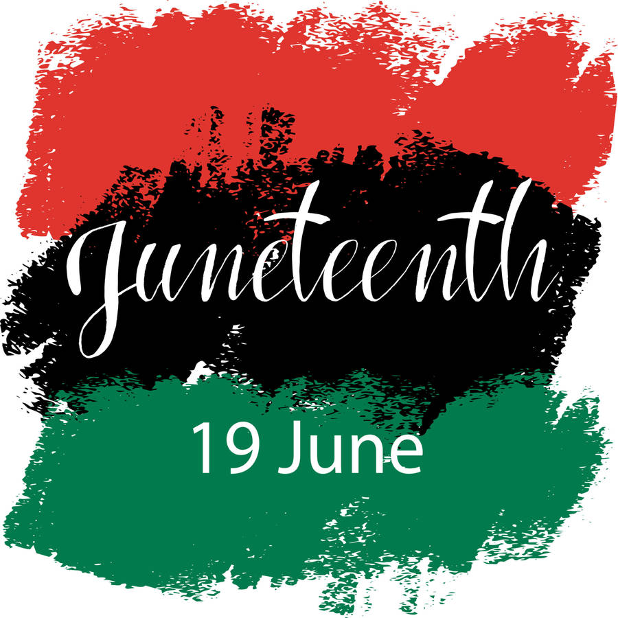 Juneteenth Brush Paint Art Wallpaper