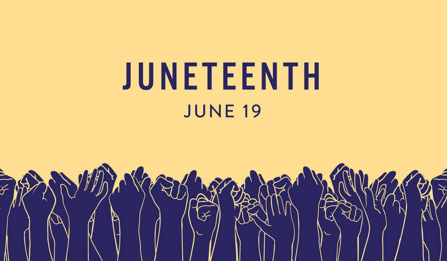 Juneteenth Hands Illustration Wallpaper