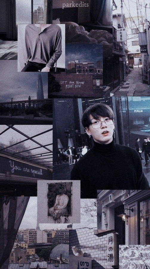 Jungkook Aesthetic Urban Art Wallpaper