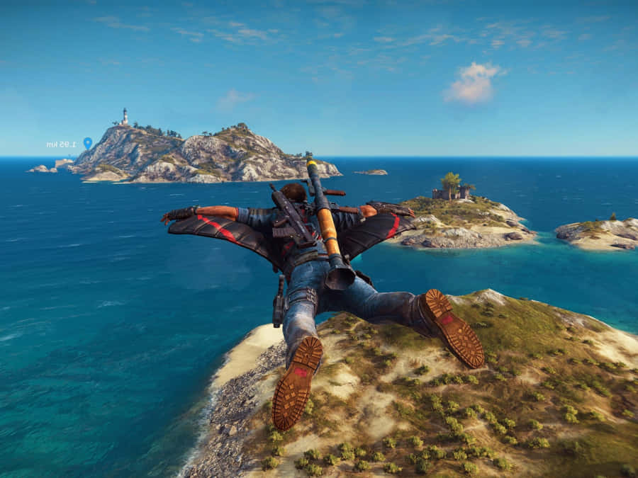 Just Cause3 Wingsuit Flight Wallpaper