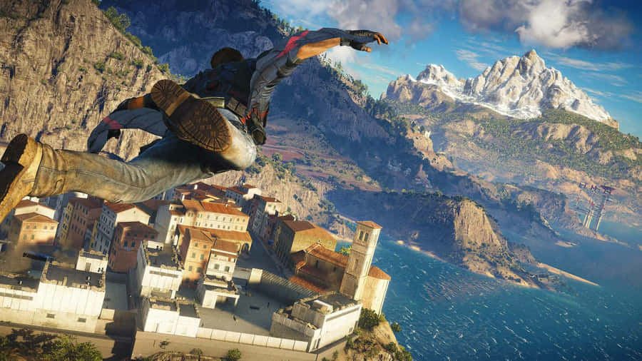 Just Cause3 Wingsuit Flight Wallpaper