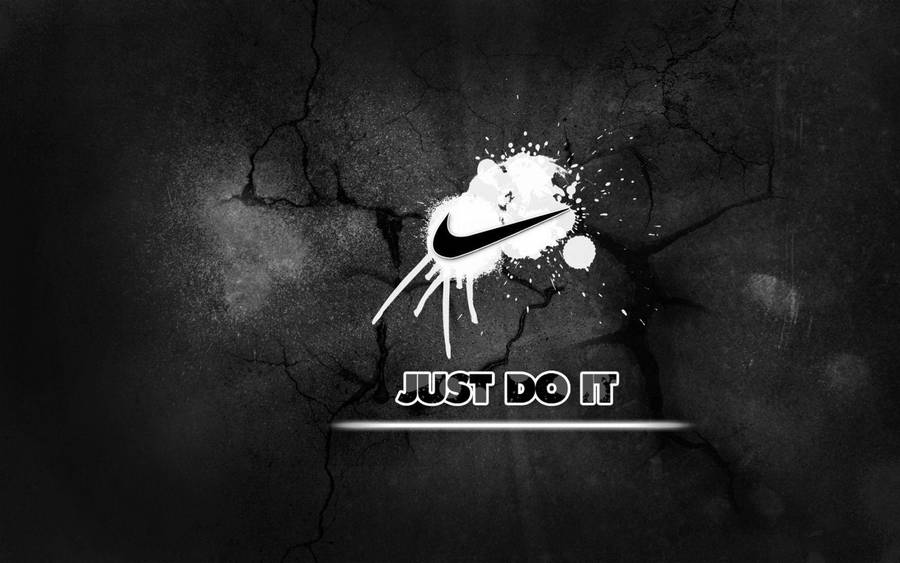 Just Do It In Black And White Wallpaper