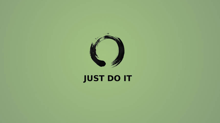 Just Do It In Green Poster Wallpaper