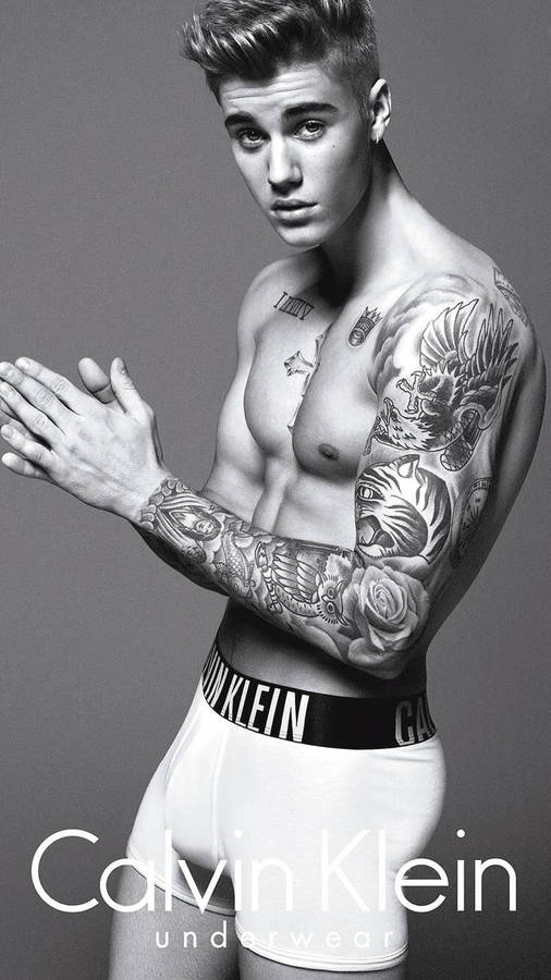 Justin Bieber Calvin Klein Poster Wallpaper